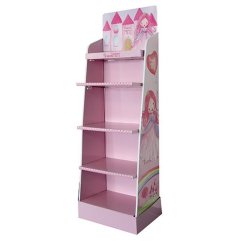 Kartonový stojan Princess Mimi, rozměr 145 x 60 x 40 cm, 4 police