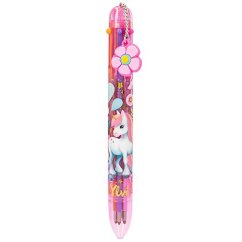 Vícebarevné kuličkové pero s přívěskem Ylvi Flower