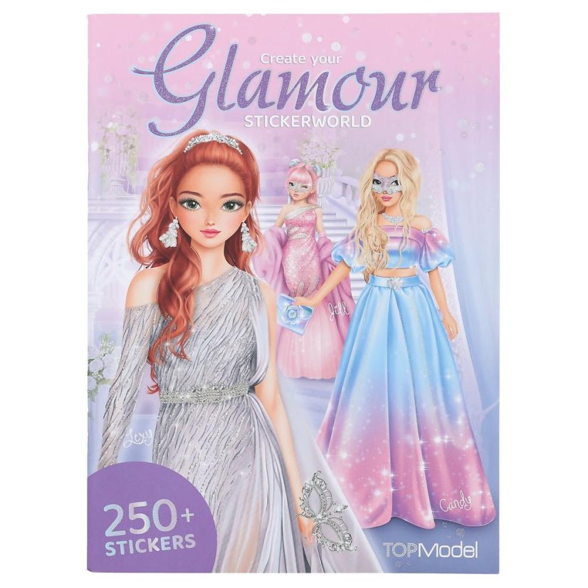 Kreativní sešit se samolepkami Top Model Glamour