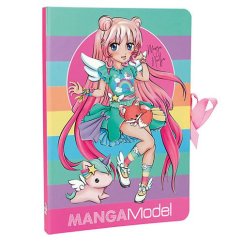 Zápisník s poznámkovými blokmi a perom Manga Model Nadja
