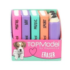 Top Model Rubber 7 kusov v tvare kníh a ceruziek