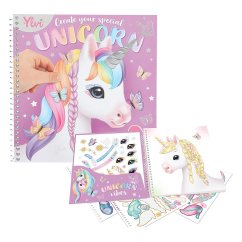 Kreativní sešit se samolepkami Jednorožec Ylvi