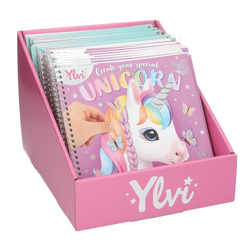 Kreativní sešit se samolepkami Jednorožec Ylvi