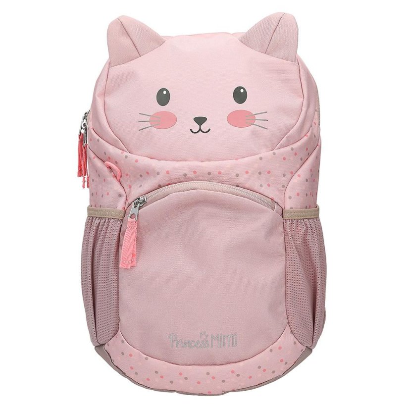 Dětský ergonomický batoh Princess Mimi – kočička, růžový