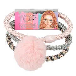 Gumičky Top Model 3 ks, ružová bambuľka