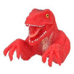 Prstová loutka Dino World T-Rex červený