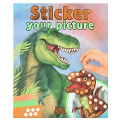 Kreativní sada se samolepkami Dino World Sticker your picture