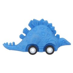 Gumový dinosurus Dino World Stegosurus modrý