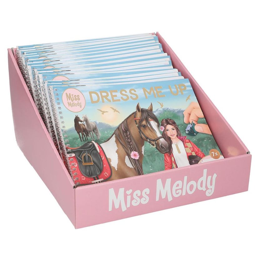 Kreativní sešit se samolepkami Miss Melody