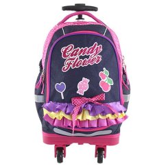 Targett Candy Flower 17917 školský batoh na kolieskach