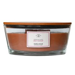 Purple River Ellipse Candle, Spicy Fantasy