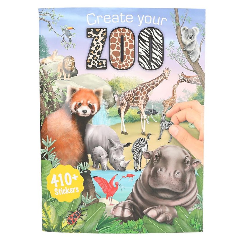 Kreativní sešit se samolepkami "Vytvoř se své ZOO"
