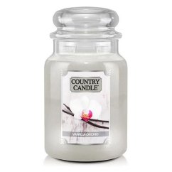 Sviečka Country Candle veľká, Vanilková orchidea
