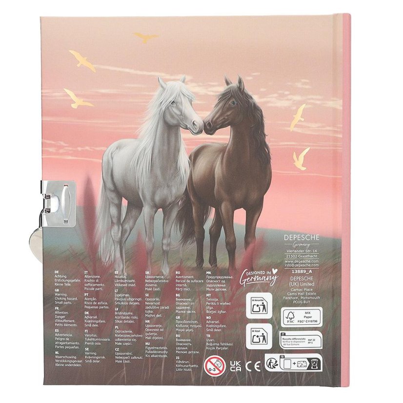 Diár Miss Melody so zámkom