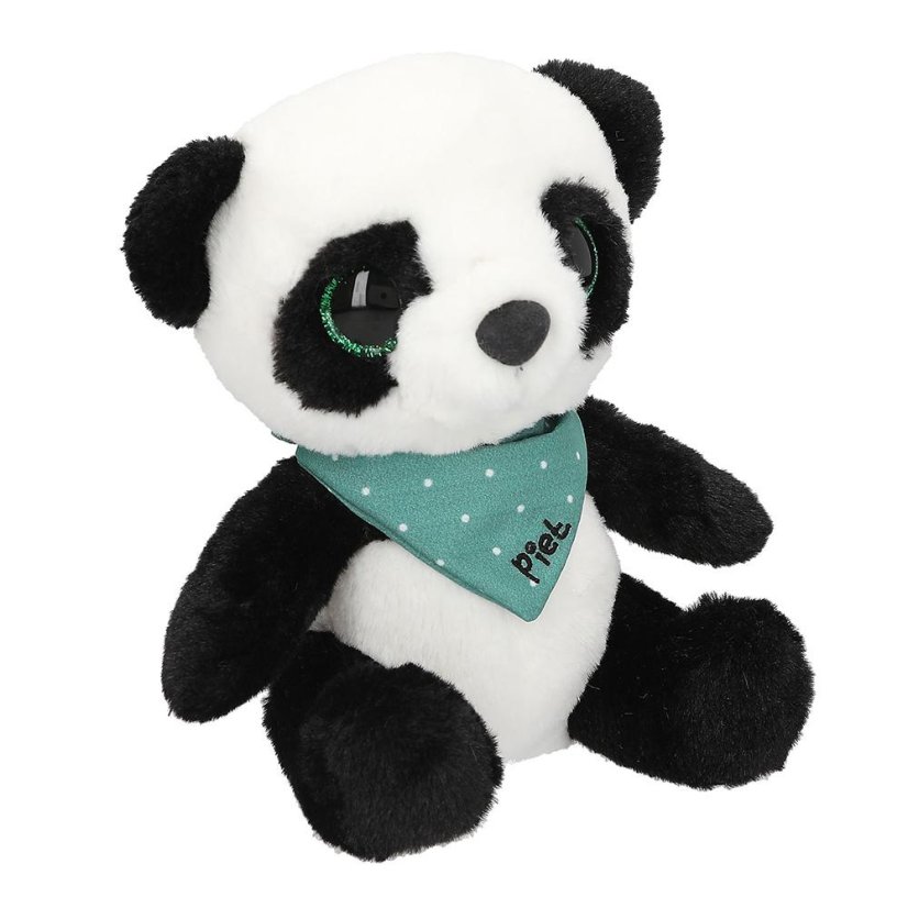 Plyšová panda Snukis Piet – černo-bílá, 18 cm
