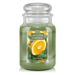 Sviečka Country Candle veľká, Citrus & Sage