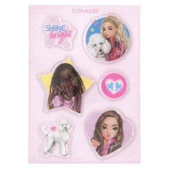 Silikónové nálepky Top Model Shine Bright Candy, Malia & Hayden
