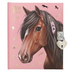 Diár Miss Melody so zámkom, hnedý kôň