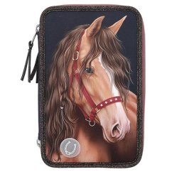 Peračník s vybavením a svetelným efektom Miss Melody, hnedý kôň