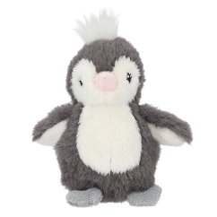 Plyšový tučňák s karabinkou Princess Mimi, darkgrey