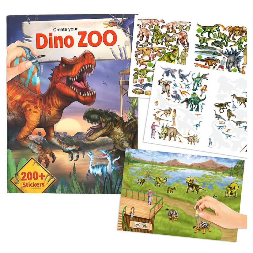 Kreatívna kniha nálepiek „Vytvor si vlastnú Dino ZOO“