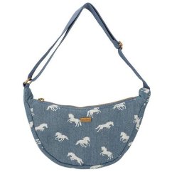 Kabelka Miss Melody, Small Half Moon, denim