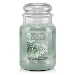 Sviečka Country Candle veľká, Frosty Branches