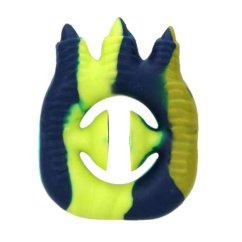 Antistresová hračka Dino World, dinosouří tlapa, modrá, žlutá, zelená