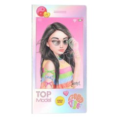 Kreatívny zápisník s 3D obrazom a zvukovým efektom Top Model, Janet s okuliarmi