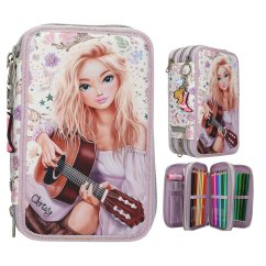 Trojdielne puzdro na ceruzky s príslušenstvom Top Model CowGirl