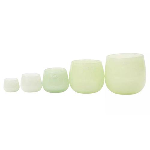 DutZ Pot Svetlozelený sklenený kvetináč