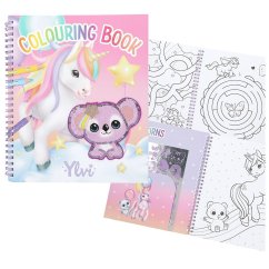 Sešitové omalovánky a samolepky Ylvi, Rosy & 3D nášivka Naya