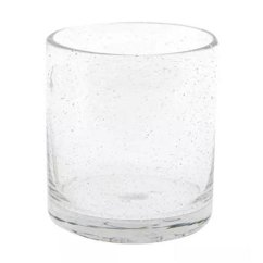 Skleněný svícen DutZ Votive Clear Bubbles