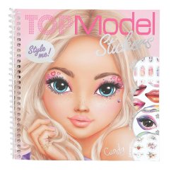 Kreatívna kniha nálepiek Top Model Dress Me Up Face Candy