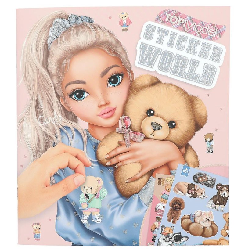 Kreatívny notebook Top Model Stickerworld, Candy a medvede