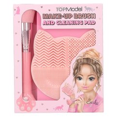 Štetec na make-up a čistiaca podložka Top Model Sasha