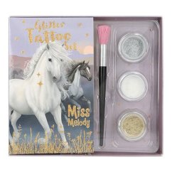 Sada třpytivého tetování Miss Melody, Glitter Tattoo Set