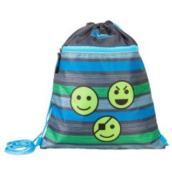 Cieľová emotikona Modro-sivá športová taška 21833