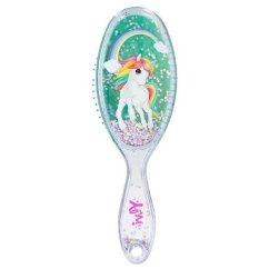 Ylvi Unicorn zelená kefa na vlasy