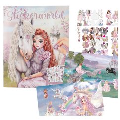 Kreatívny zošit Top model Stickerworld s 110 nálepkami, Lexy a kôň