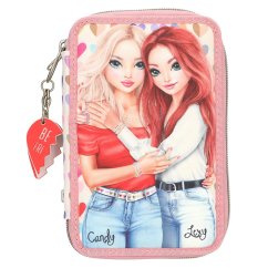 Dvojposchodové puzdro na ceruzky s doplnkami Top Model Heart to Heart Candy & Lexy