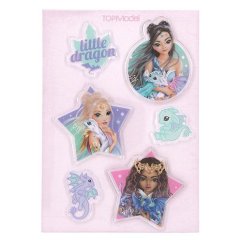 Silikónové nálepky Top Model Little Dragon Liu, Jill & Neyla