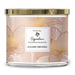 WoodBridge Signature Candle, Golden Orchids