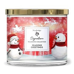 WoodBridge Signature Candle, Seasons Greetings
