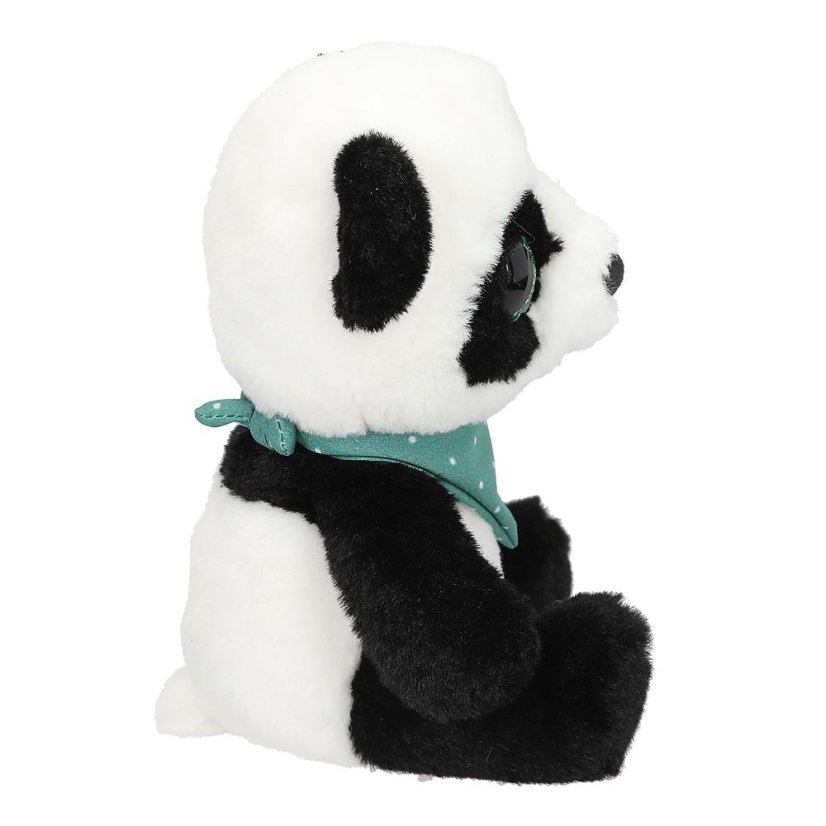 Plyšová panda Snukis Piet – černo-bílá, 18 cm