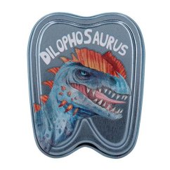 Plechová krabička na zoubky Dino World Dilophosaurus