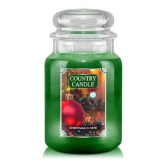 Sviečka Country Candle veľká, Vianoce sú tu