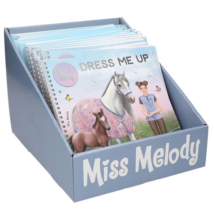 Kreatívna omaľovánka s nálepkami Miss Melody