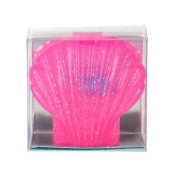 Fantasy Model orezávátko a guma v tvare mušle, tmavoružová