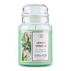 Svíčka Purple River velká, Lemon Verbena